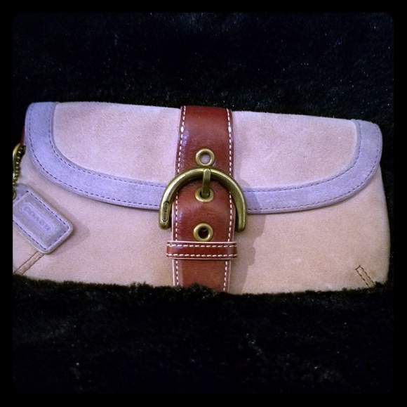Coach Handbags - Suede Wristlet